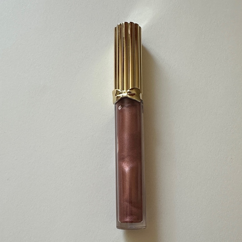 Estee Lauder Shimmering Brown Lip Gloss with Gold Cap